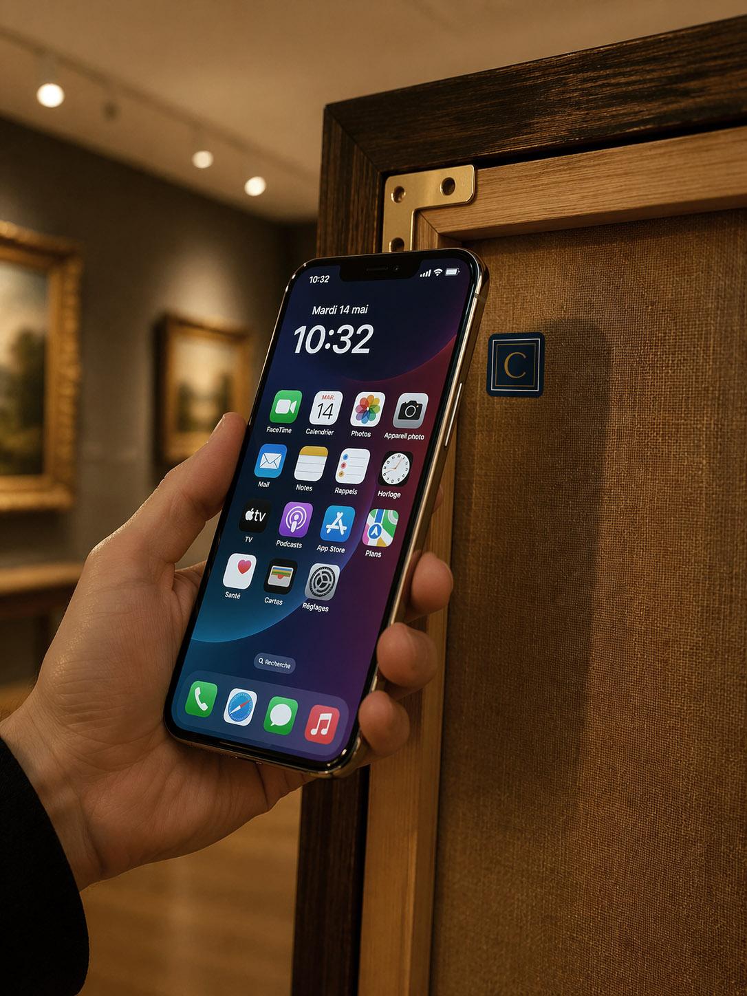 Approcher le smartphone du tag NFC